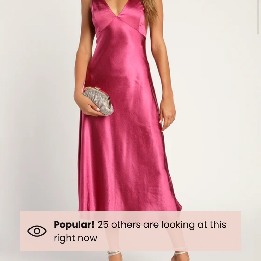 Lulu’s Cowl Back Midi Dress